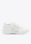 Roger Vivier Women Viv Skate High Strass Leather Sneakers In Multi