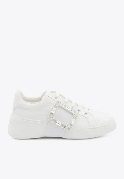 Roger Vivier Viv' Skate Low-top Sneakers In White