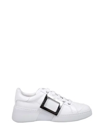 Roger Vivier Viv Skate Met Buc Sneaker In White