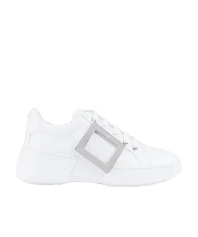 ROGER VIVIER ROGER VIVIER VIV' SKATE METAL BUCKLE SNEAKERS