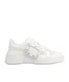 Roger Vivier High-top Sneakers With Extra Laces In White