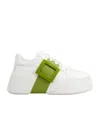 Roger Vivier Viv' Skate Sneakers In Leather