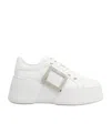 Roger Vivier High-top Sneakers With Extra Laces In White