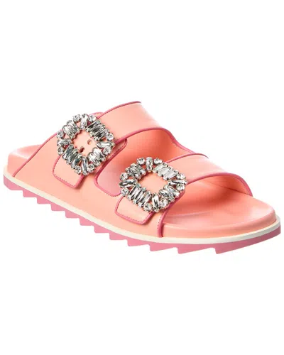 Roger Vivier Viv Strass Buckle Slide