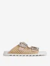 Roger Vivier "rafia Slidy Viv' Slides With Str In Brown