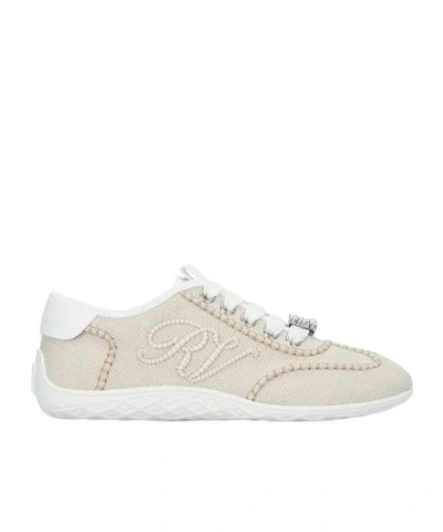 Roger Vivier Viv Up Low Embellished Sneakers In Multi