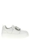 Roger Vivier Viv Up Sneakers In White