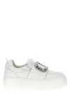 Roger Vivier Viv Up Sneakers In White