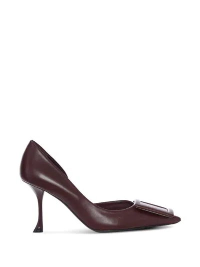 Roger Vivier Viv Ville Leather Pumps In Animal Print