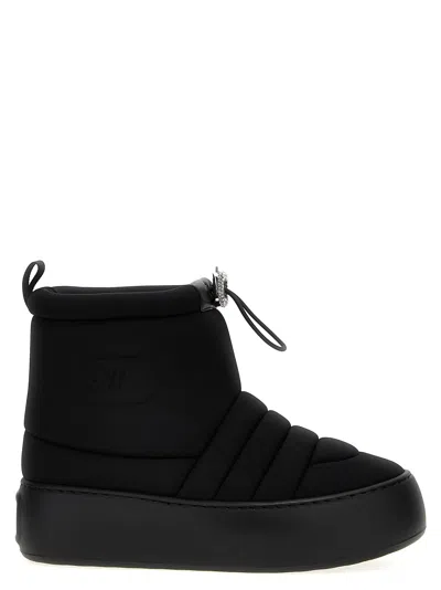 Roger Vivier Viv Winter Puffy Ankle Boots In Black
