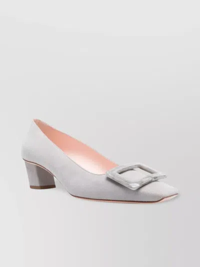 Roger Vivier Vivier Block Heel Pumps In Gray
