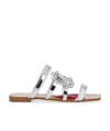 Roger Vivier Vivier Gladiator Metal Buckle Mules In Leather