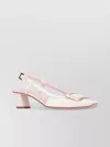 Roger Vivier Vivier Sling Back Dec 45 Block Heel In White
