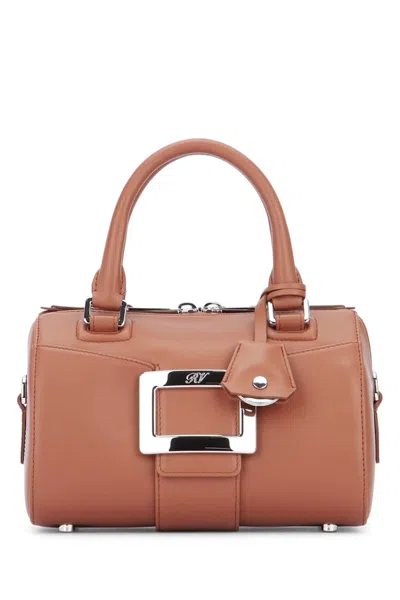 Roger Vivier Vivier Top Handle Bag In Brown