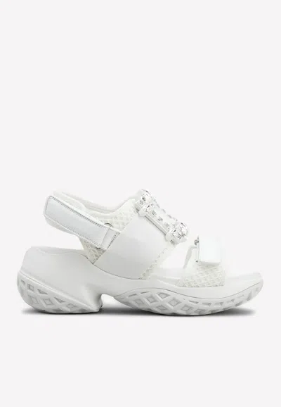 Roger Vivier Vivran Crystal Buckle Embellished Loafers