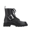 Roger Vivier Rangers Combat Boots Iconic Buckle In Black