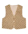 Roger Vivier Waistcoat In Velvet In Brown