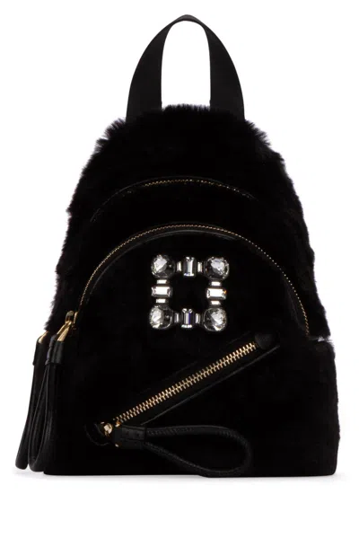 Roger Vivier Walkie Viv Backpack In B999