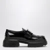 Roger Vivier Wallaviv Strass Buckle Patent Leather Loafers