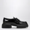 Roger Vivier Wallaviv Strass Buckle Patent Leather Loafers