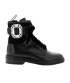 Roger Vivier Water Drill And Ankle Boots In Black