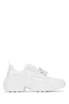 Roger Vivier Mesh Low-top Sneakers With Embellishments In White