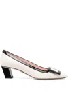 Roger Vivier Belle Vivier 45 Patent-leather Pumps In White