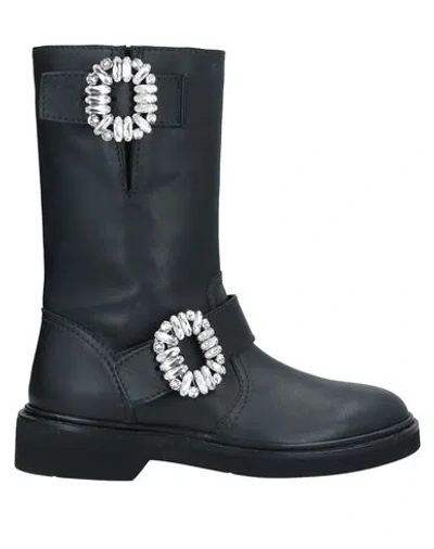 Roger Vivier Woman Ankle Boots Black Size 7 Soft Leather