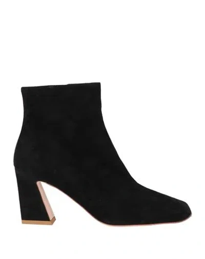 Roger Vivier Woman Ankle Boots Black Size 9 Leather