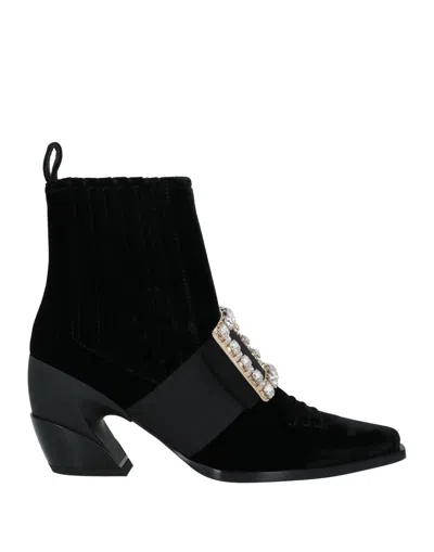 Roger Vivier Ankle Boots In Black