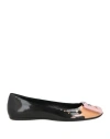 Roger Vivier Woman Ballet Flats Black Size 4 Rubber In Black