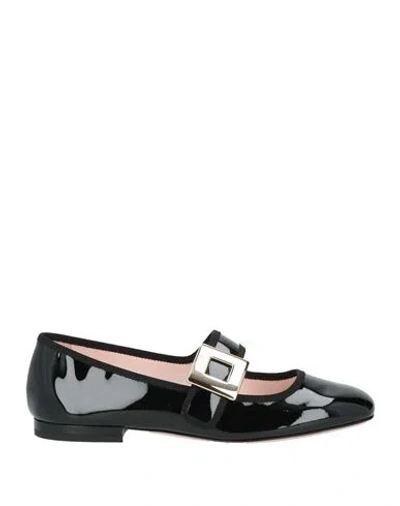 Roger Vivier Woman Ballet Flats Black Size 5 Leather