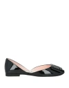 Roger Vivier Woman Ballet Flats Black Size 5 Leather