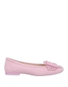 Roger Vivier Woman Ballet Flats Pink Size 7 Leather In Pink