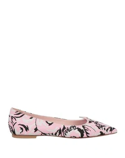 Roger Vivier Woman Ballet Flats Pink Size 8 Textile Fibers