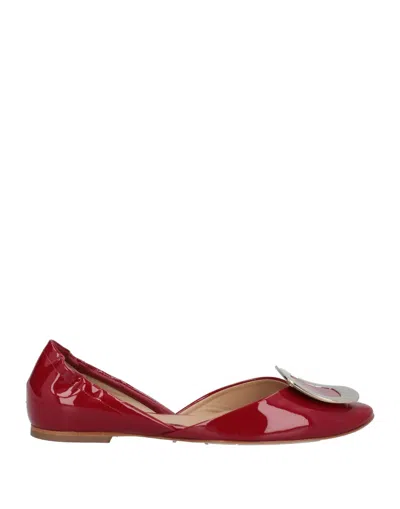 Roger Vivier Ballet Flats In Red