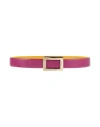 Roger Vivier Woman Belt Magenta Size 36 Leather