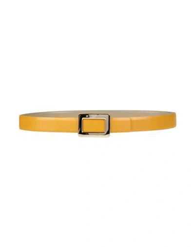 Roger Vivier Woman Belt Marigold Size 36 Leather In Gold