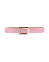Roger Vivier Woman Belt Pink Size 36 Leather