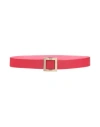 Roger Vivier Woman Belt Tomato Red Size 32 Leather