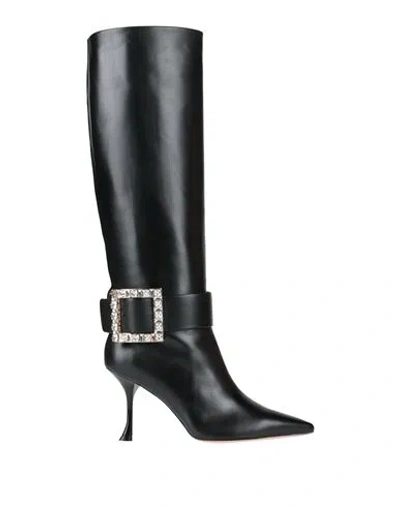 Roger Vivier Woman Boot Black Size 8 Leather