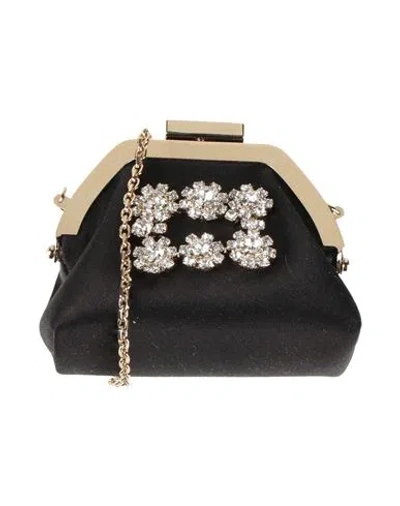 Roger Vivier Woman Coin Purse Black Size - Textile Fibers