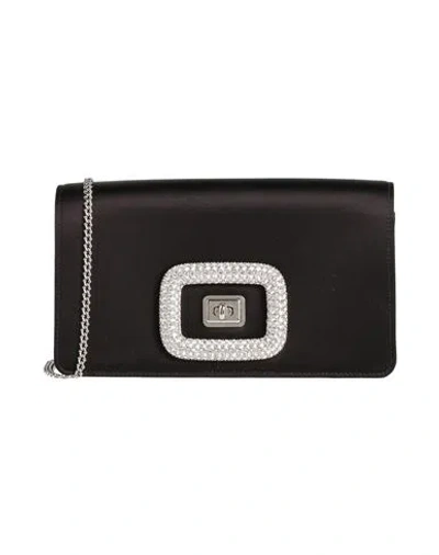 Roger Vivier Woman Cross-body Bag Black Size - Textile Fibers In Black