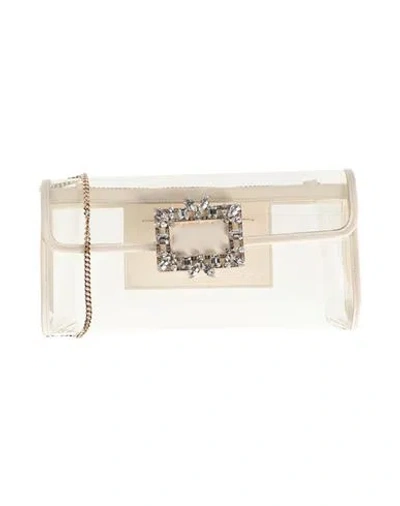 Roger Vivier Woman Cross-body Bag Ivory Size - Textile Fibers In White