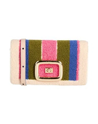Roger Vivier Woman Cross-body Bag Light Pink Size - Textile Fibers
