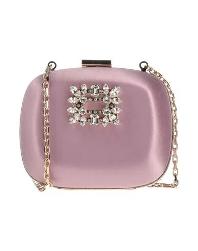 Roger Vivier Woman Cross-body Bag Light Purple Size - Textile Fibers