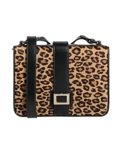 Roger Vivier Woman Cross-body Bag Sand Size - Leather