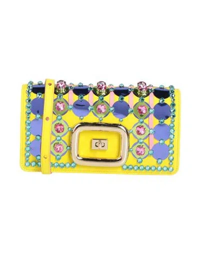Roger Vivier Woman Cross-body Bag Yellow Size - Leather