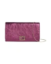 Roger Vivier Woman Crossbody Wallet Pink Size - Leather In Purple