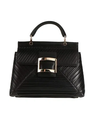 Roger Vivier Woman Handbag Black Size - Leather